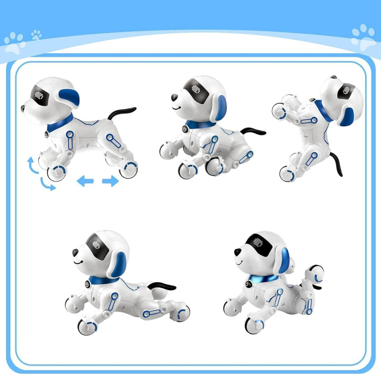 Smart RC Robot Dog – Interactive, Programmable Toy with Sound & LED Eyes KidzlyKids