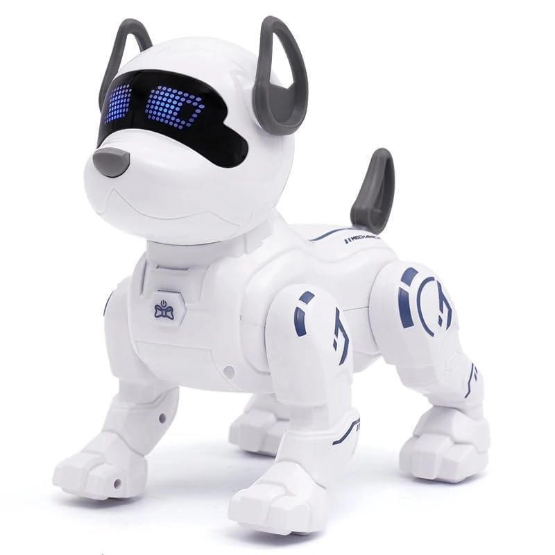 Interactive RC Robot Dog – Smart, Programmable Toy with Sound & LED Eyes KidzlyKids