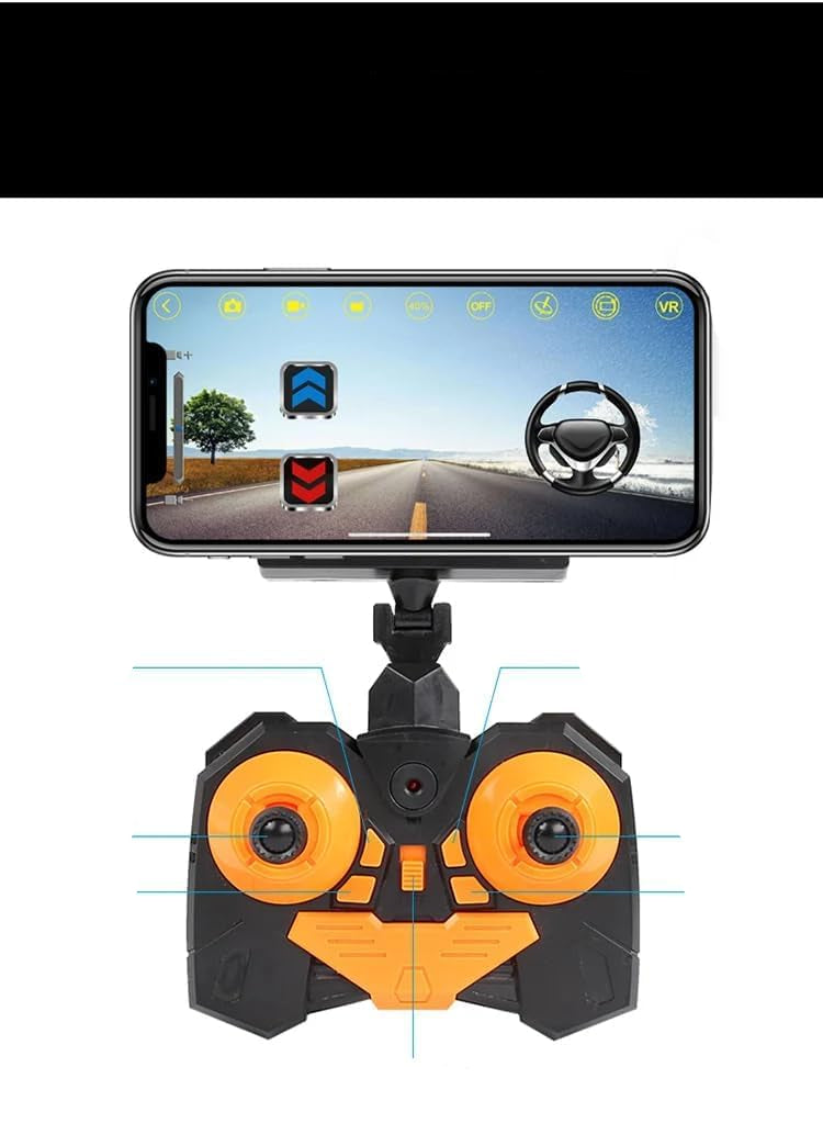 RC Car with 720P HD Camera – 1/18 Scale Off-Road Truck, WiFi FPV, for Kids & Adults (Multicolor) KidzlyKids
