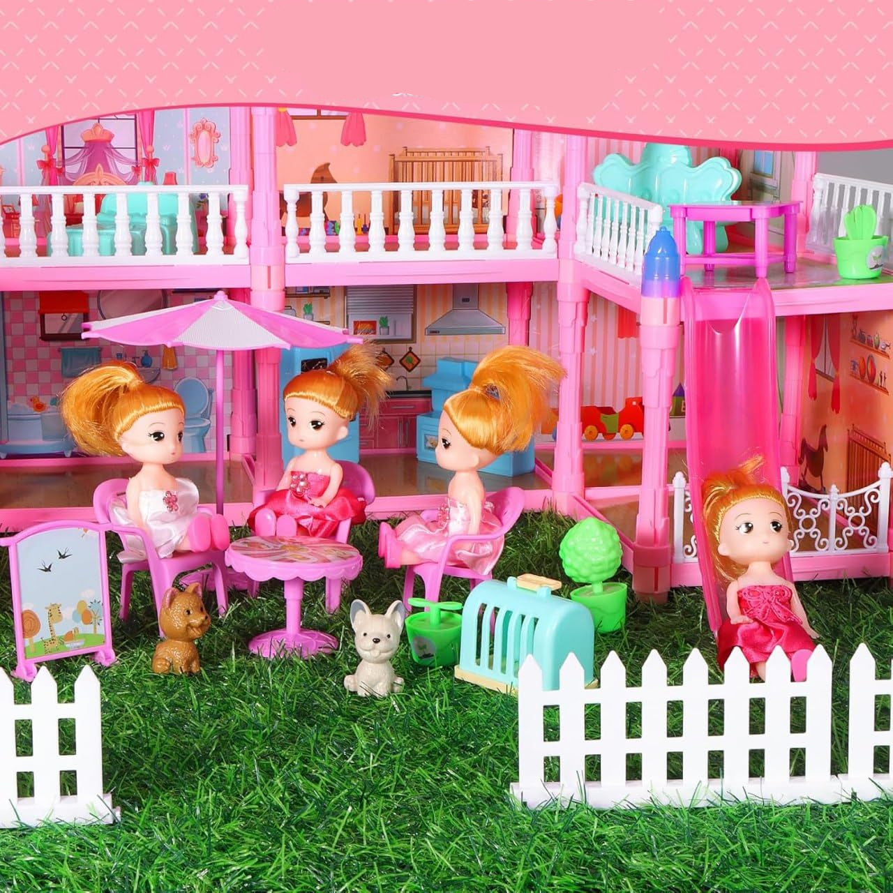 Barbie Dollhouse – 2-Story Playhouse with Dolls, Furniture & Accessories for Girls (Ages 3–8) KidzlyKids