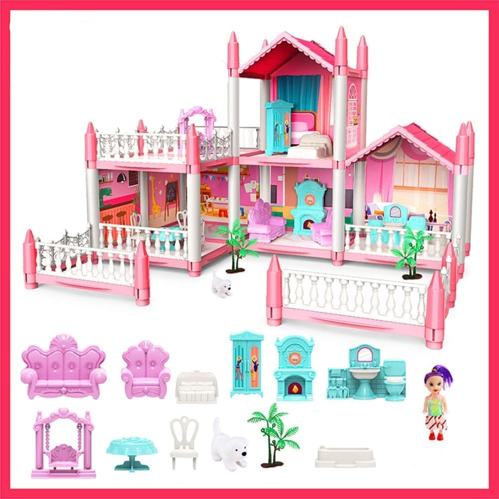 Barbie Dollhouse – 2-Story Playhouse with Dolls, Furniture & Accessories for Girls (Ages 3–8) KidzlyKids