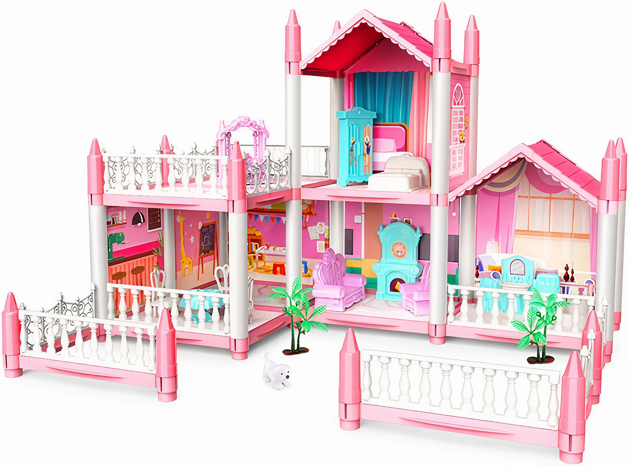 Barbie Dollhouse – 2-Story Playhouse with Dolls, Furniture & Accessories for Girls (Ages 3–8) KidzlyKids