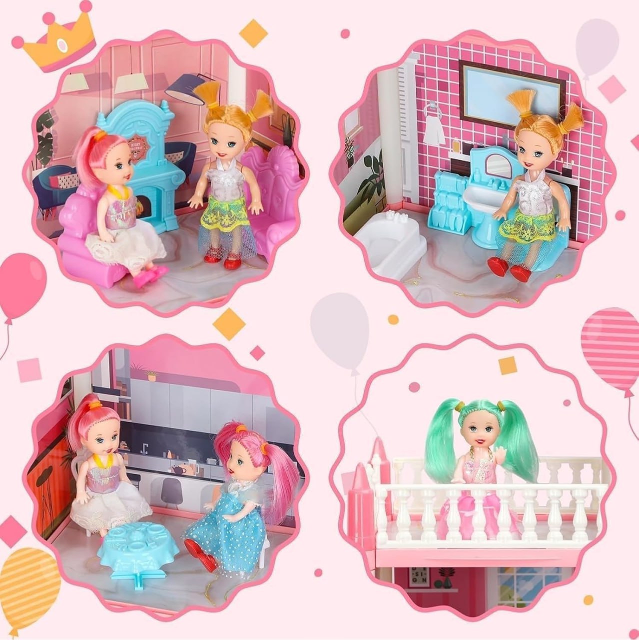 Barbie Dollhouse – 2-Story Playhouse with Dolls, Furniture & Accessories for Girls (Ages 3–8) KidzlyKids
