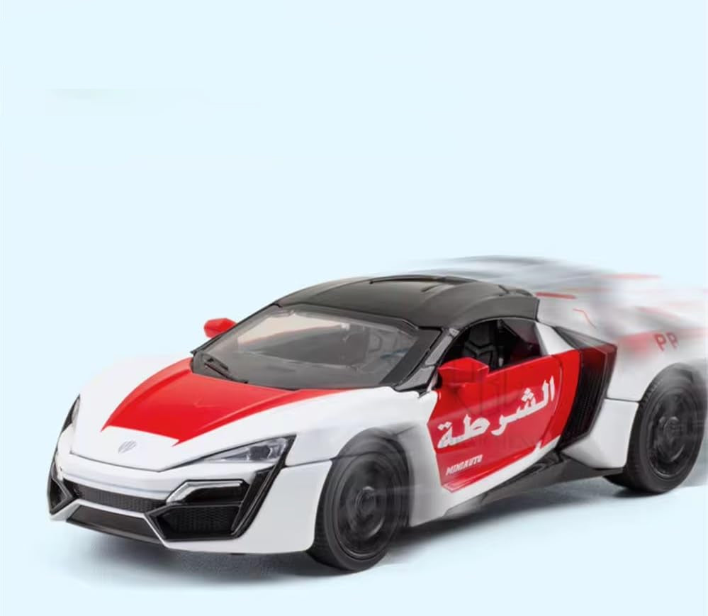Lykan Hypersport Die-Cast Car – Pull Back Toy with Lights, Music & Openable Doors KidzlyKids