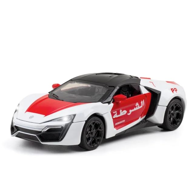 Lykan Hypersport Die-Cast Car – Pull Back Toy with Lights, Music & Openable Doors KidzlyKids