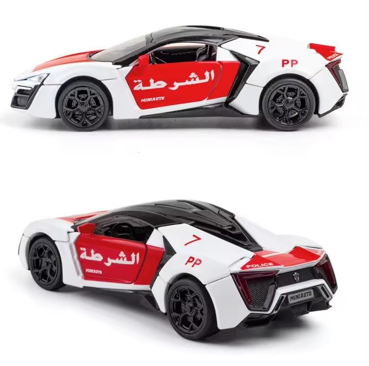 Lykan Hypersport Die-Cast Car – Pull Back Toy with Lights, Music & Openable Doors KidzlyKids
