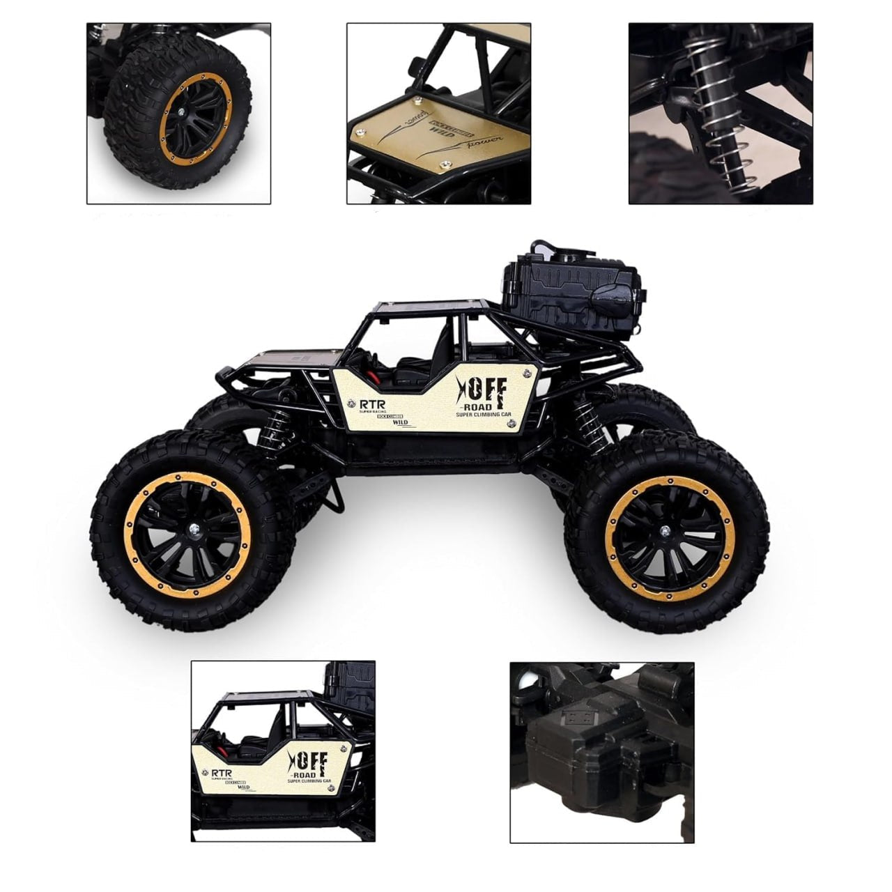 RC Rock Crawler – 2WD Off-Road Car with Mist Spray & High Speed (Multicolor) KidzlyKids