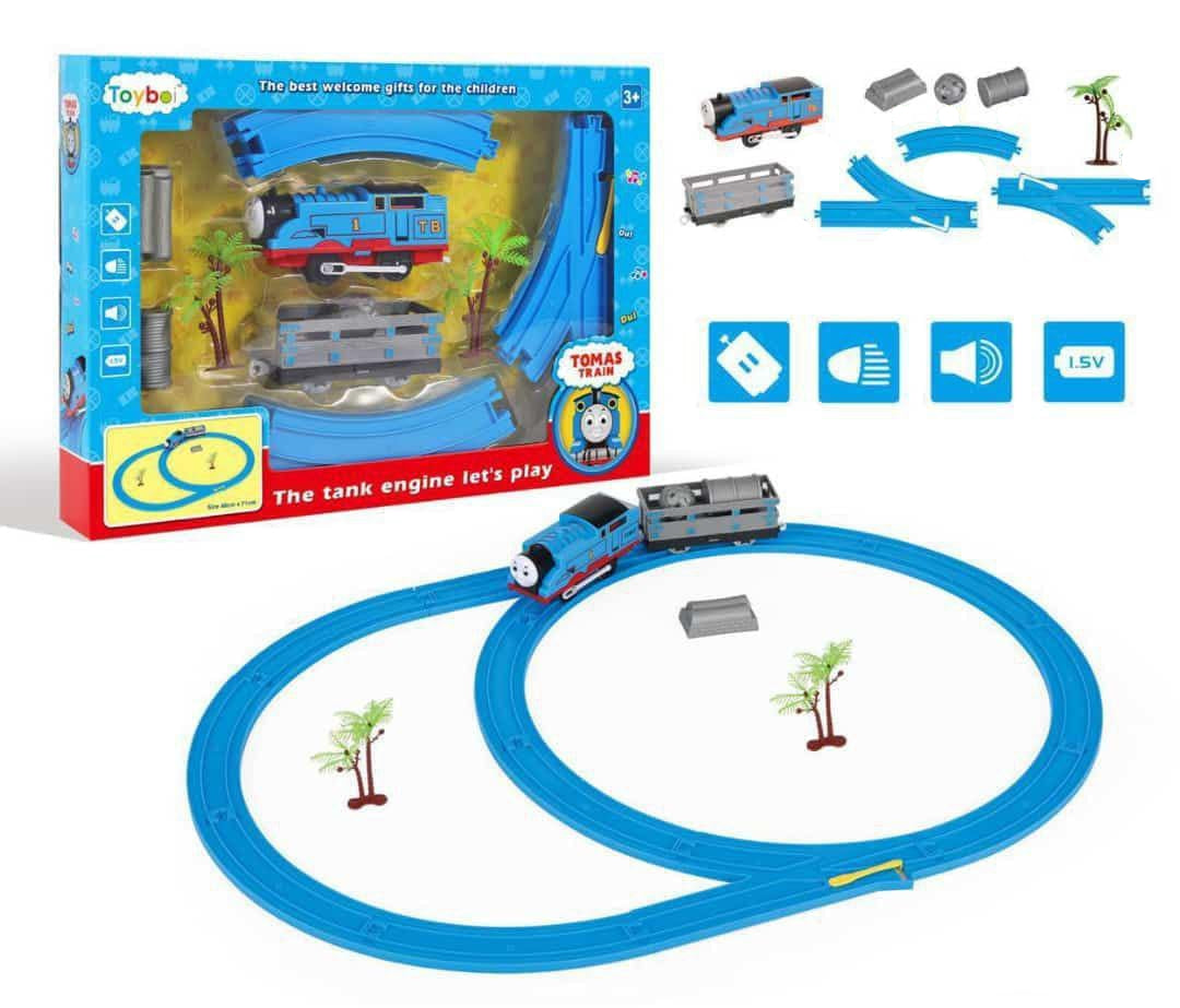 Engineering Track Train Set – Educational Construction Parking Lot Toy for Kids KidzlyKids