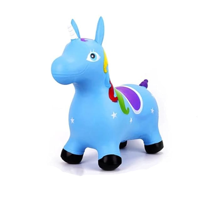 20 inches Large Size Inflatable Jumping & Riding Bouncing Unicorn KidzlyKids