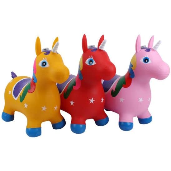 20 inches Large Size Inflatable Jumping & Riding Bouncing Unicorn KidzlyKids