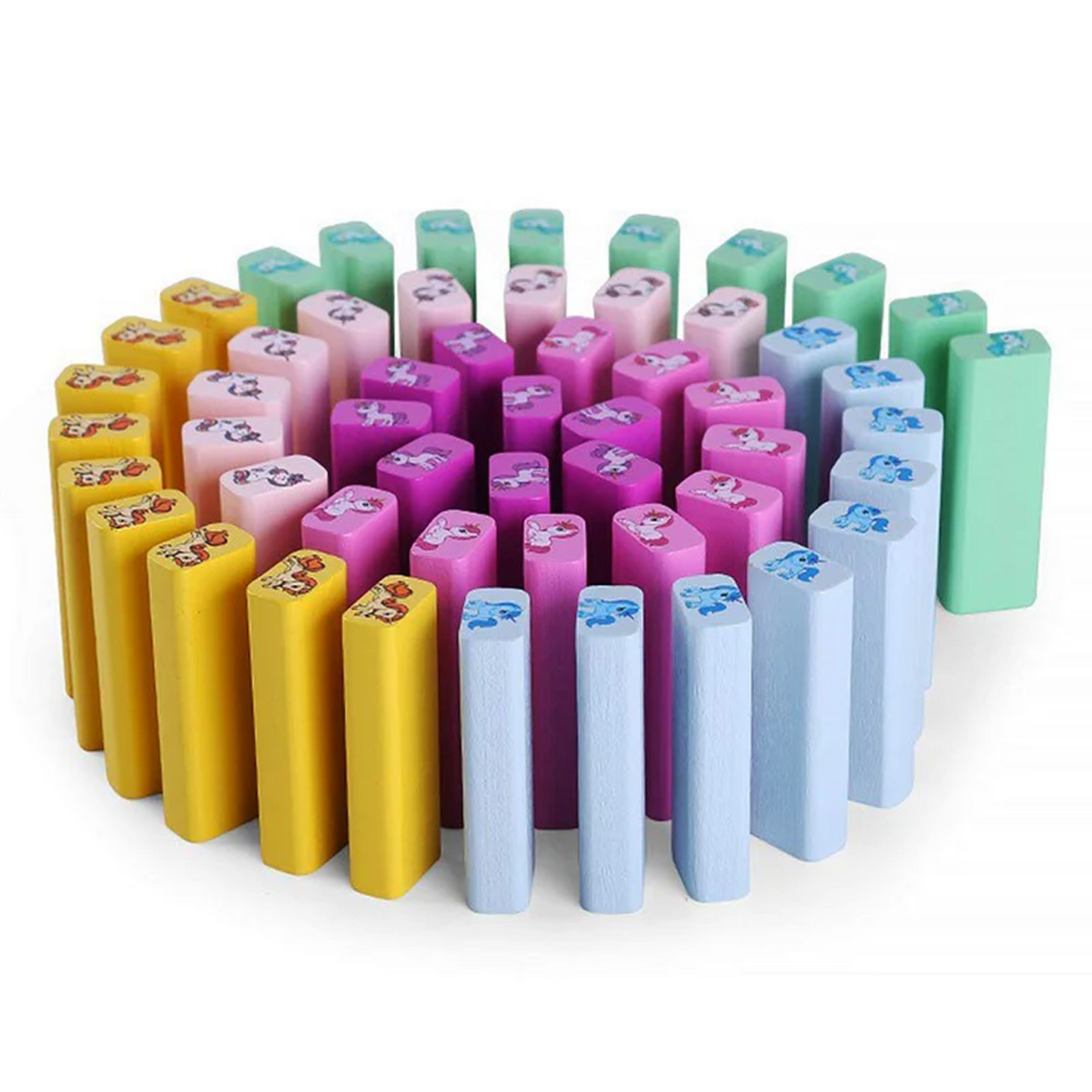 Unicorn Stacking Blocks – 54 Pcs - KidzlyKids