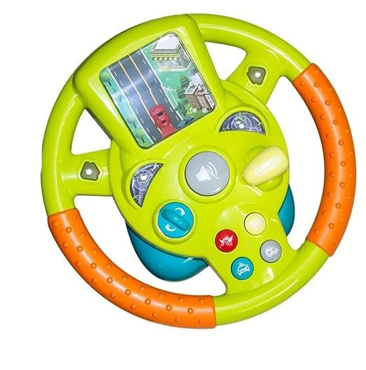 Steering Wheel Toy for Kids Simulation Driving Car Toy with Light & Sound KidzlyKids