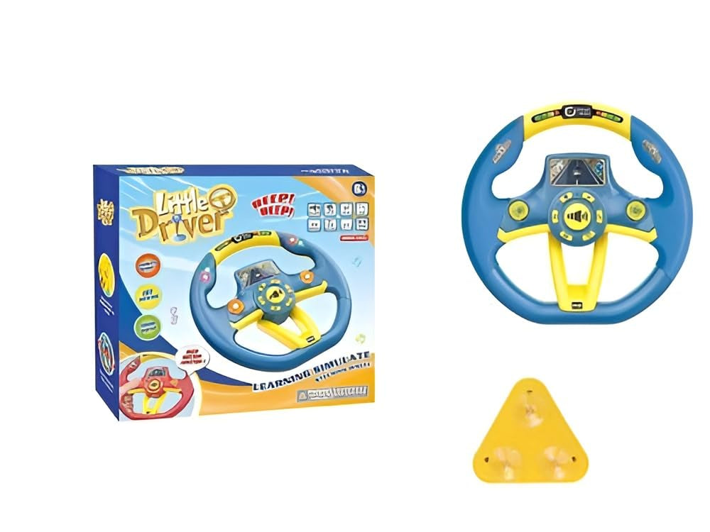 Simulation Driving Steering Wheel Toy Pretend Driving Toy Portable Driving Controller KidzlyKids