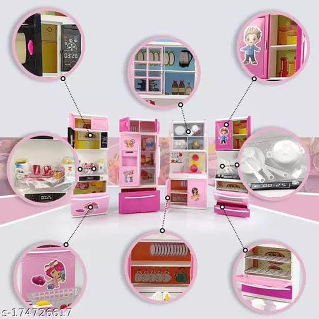 Pink Pearl Toy Kitchen Set for Kids KidzlyKids