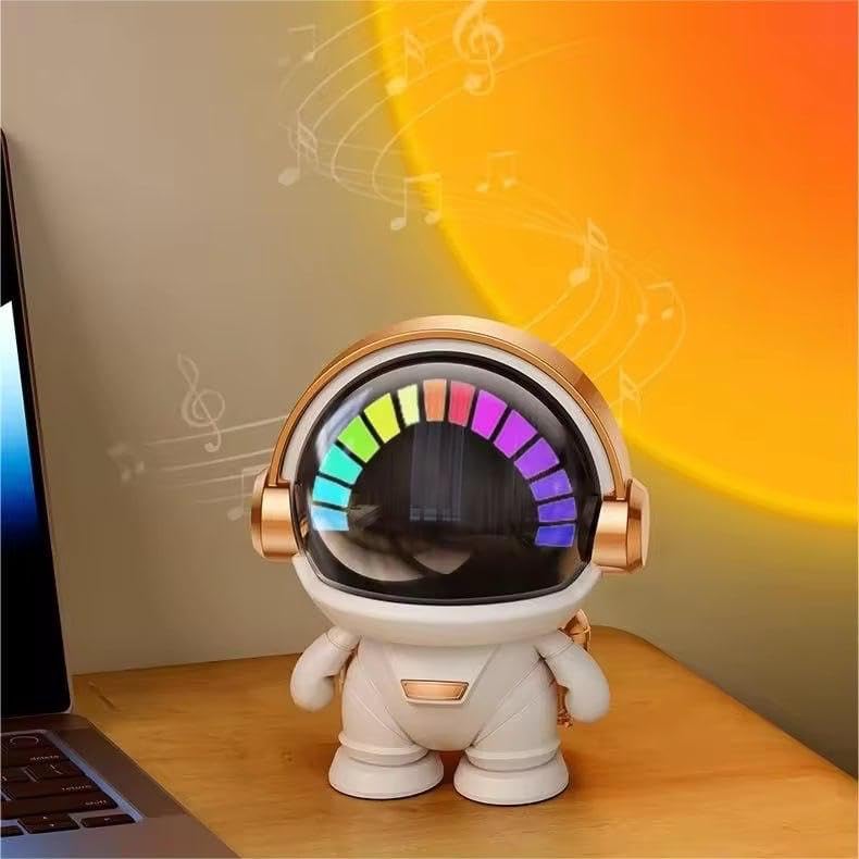 Space Robot Sound, Compact Astronaut Bluetooth Smart Speaker, Portable Wireless Speaker with HiFi Sound Quality KidzlyKids