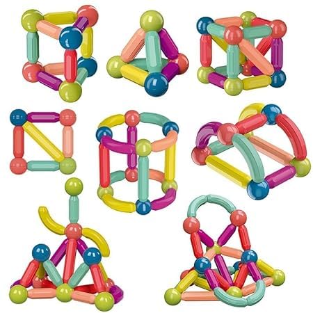 42-Piece Magnetic Building Set – Colorful Sticks & Balls for Kids KidzlyKids