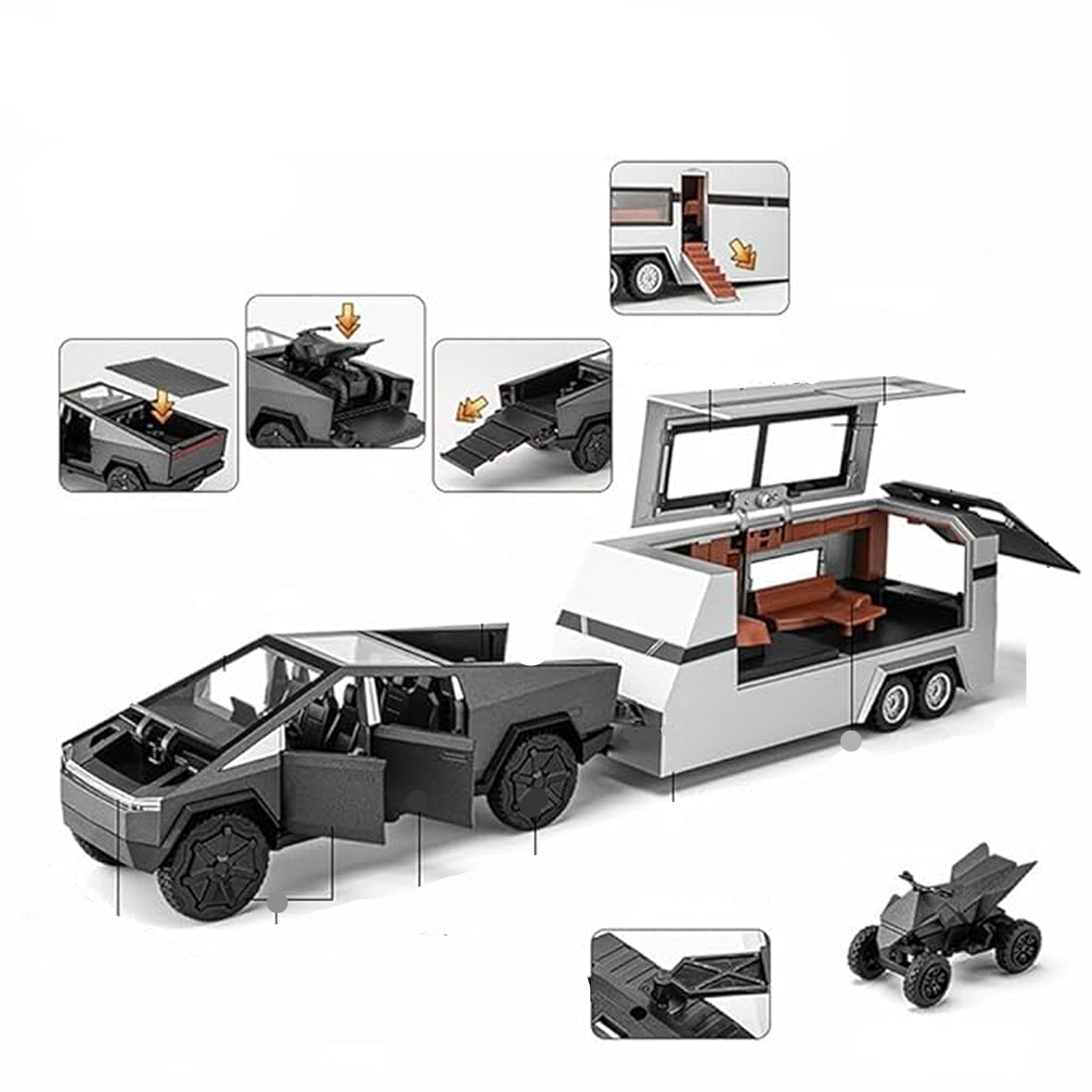 1:32 Cybertruck Diecast Toy - KidzlyKids