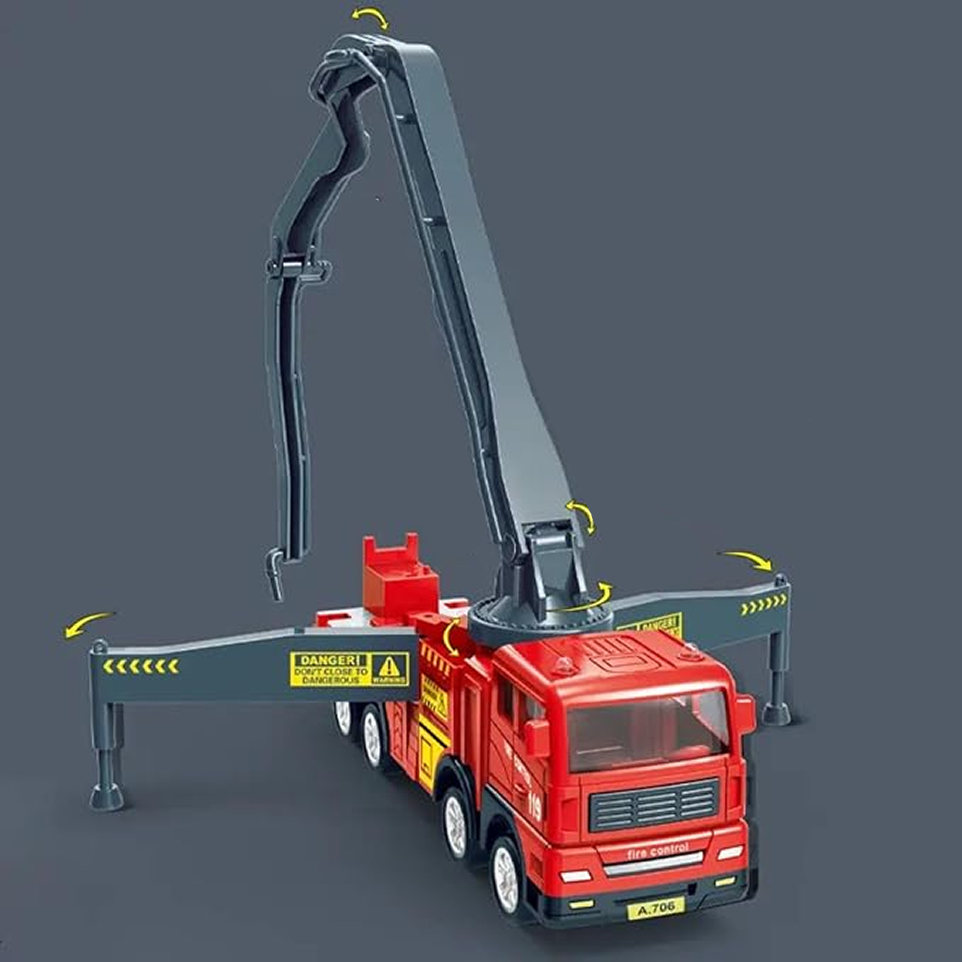 Diecast Fire Truck Toy - KidzlyKids