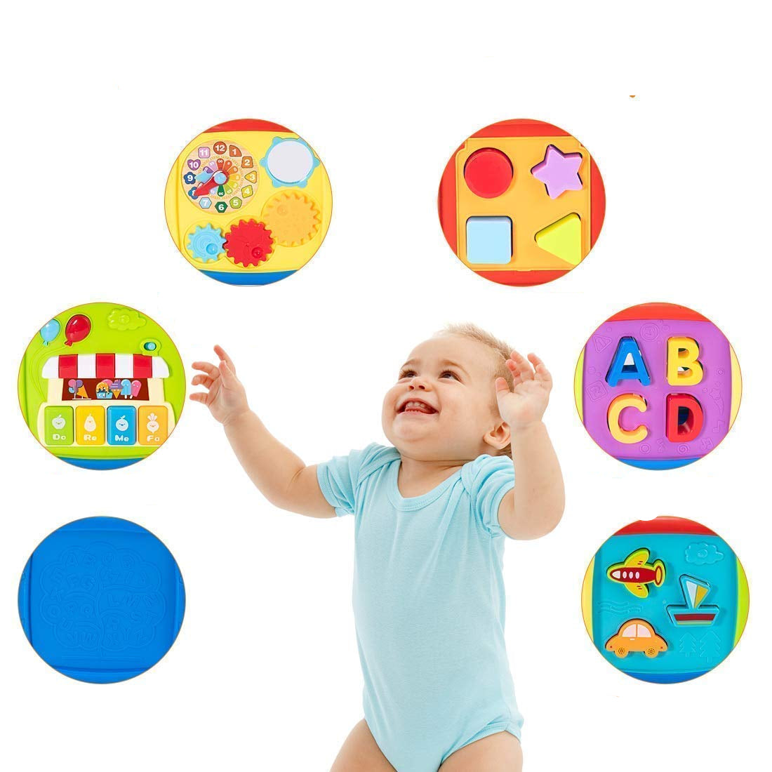 Learning Activity Cube – Multi-Functional Educational Toy for Toddlers KidzlyKids