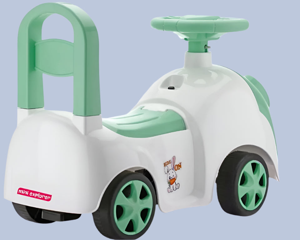 Rabbit Ride-On Toy with Lights, Music & Storage KidzlyKids
