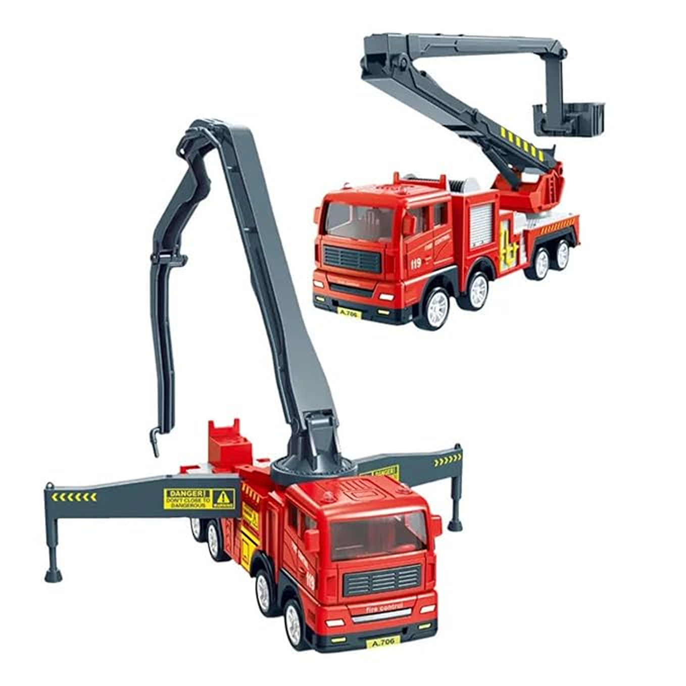 Diecast Fire Truck Toy - KidzlyKids