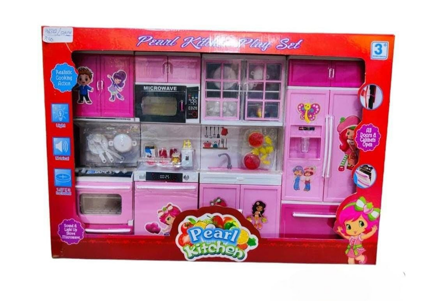Pink Pearl Toy Kitchen Set for Kids KidzlyKids