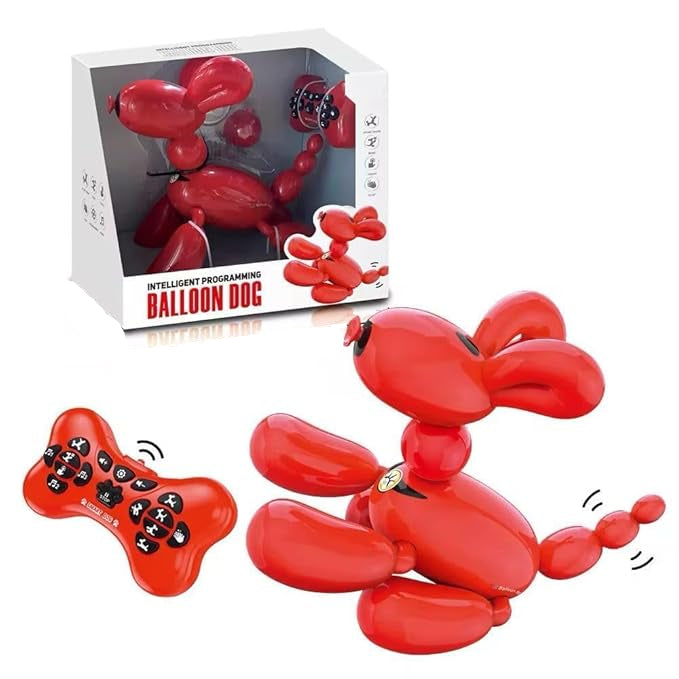 Interactive Balloon Dog Robot – Programmable RC Pet with Touch Response (Multicolor) KidzlyKids