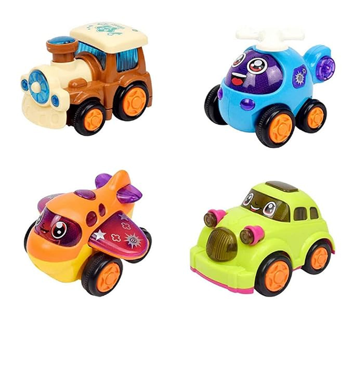 Pull Back Cars Set (Set of 4)