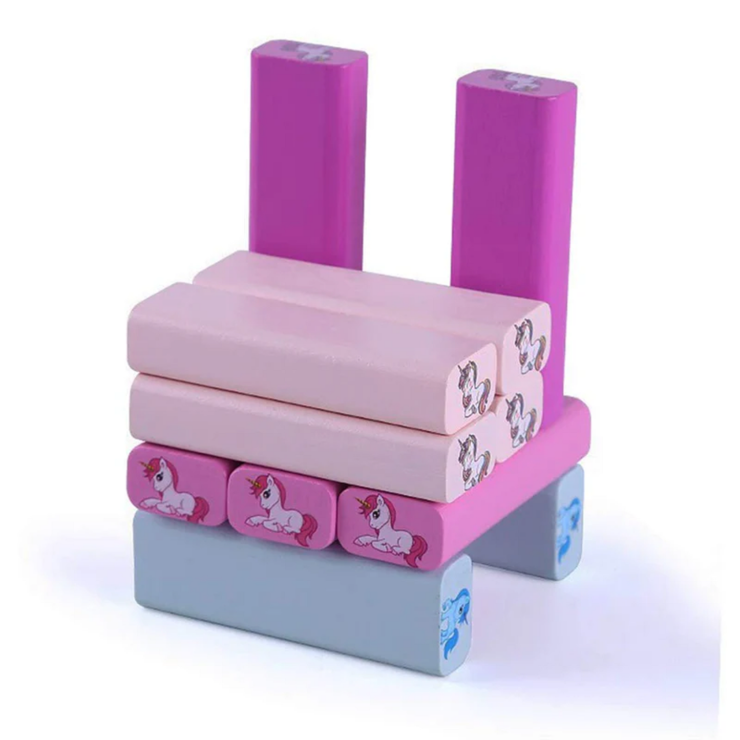 Unicorn Stacking Blocks – 54 Pcs - KidzlyKids
