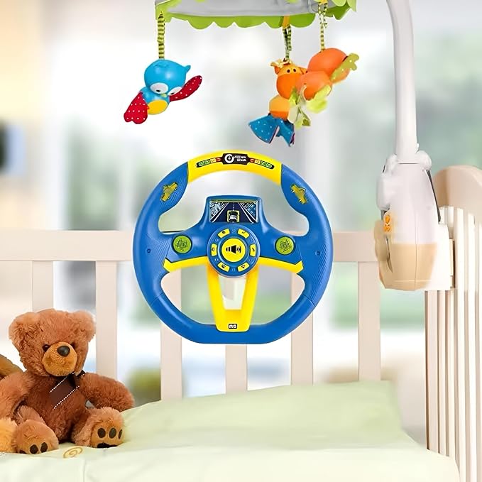 Simulation Driving Steering Wheel Toy Pretend Driving Toy Portable Driving Controller KidzlyKids