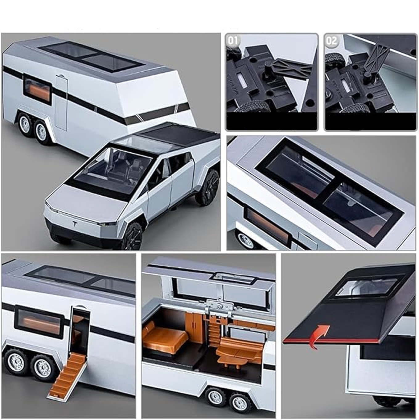 1:32 Cybertruck Diecast Toy - KidzlyKids