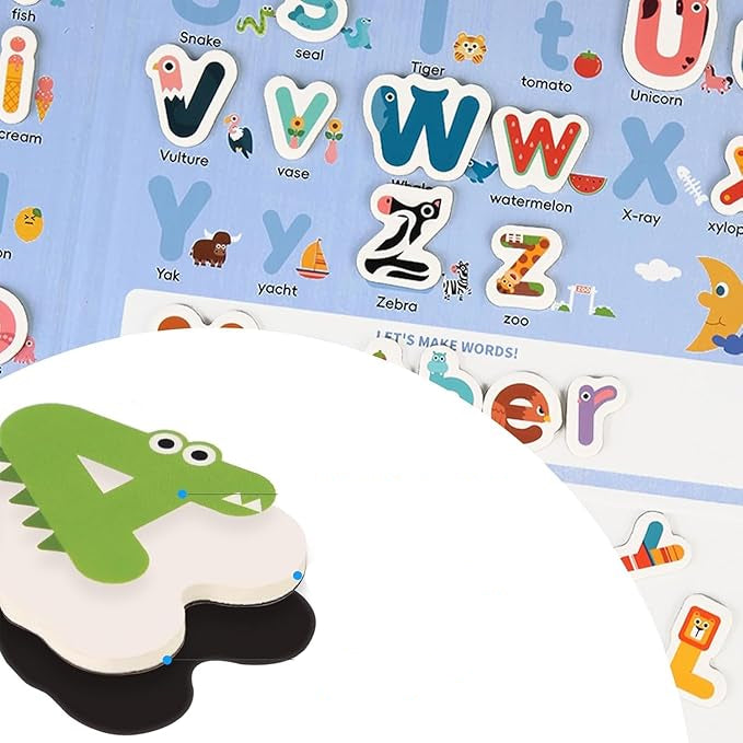 Magnetic Alphabet Letters Set | 78-Piece Educational Toy KidzlyKids