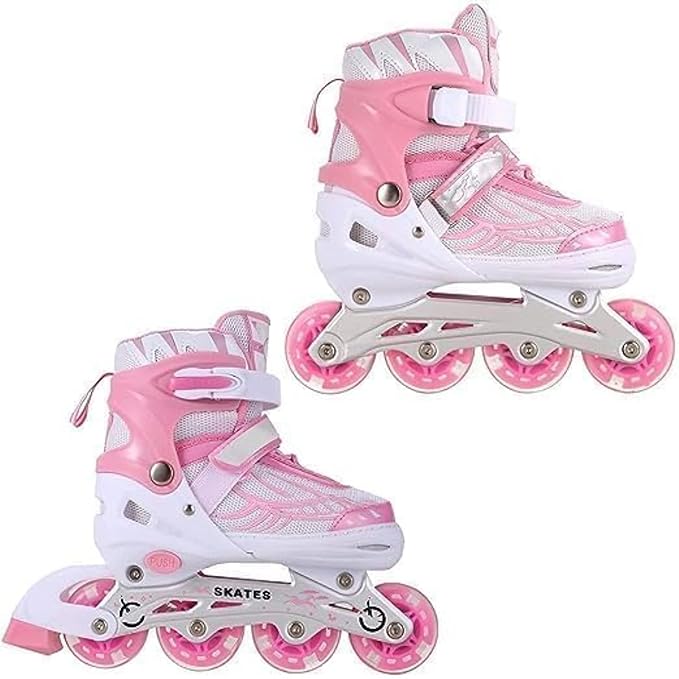 High Inline Skates with PU Flashing Wheel Aluminum Body in-Line Skates KidzlyKids