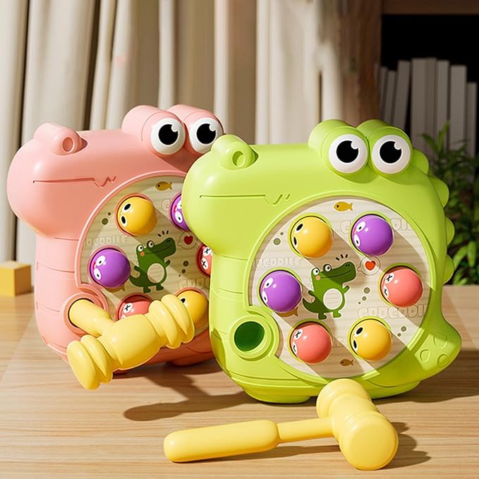 Whack-a-Hamster Game – Educational Toy with Mallet for Kids KidzlyKids