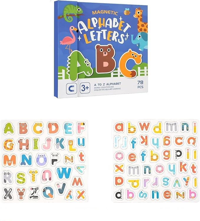 Magnetic Alphabet Letters Set | 78-Piece Educational Toy KidzlyKids