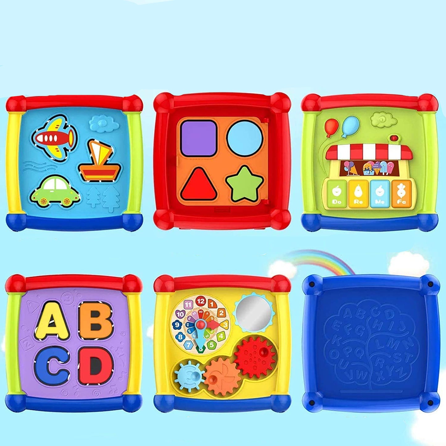 Learning Activity Cube – Multi-Functional Educational Toy for Toddlers KidzlyKids
