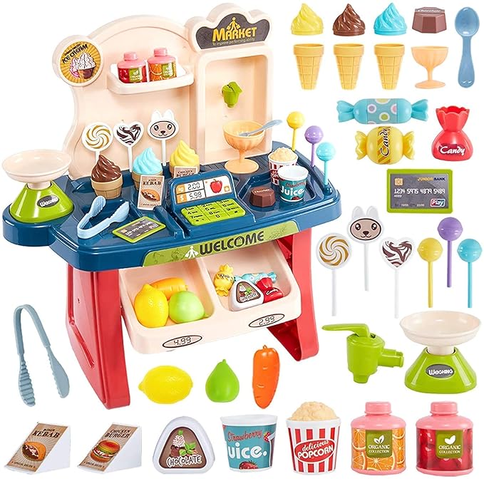 Small Size Supermarket with Sound Effects for Girls & Boys KidzlyKids