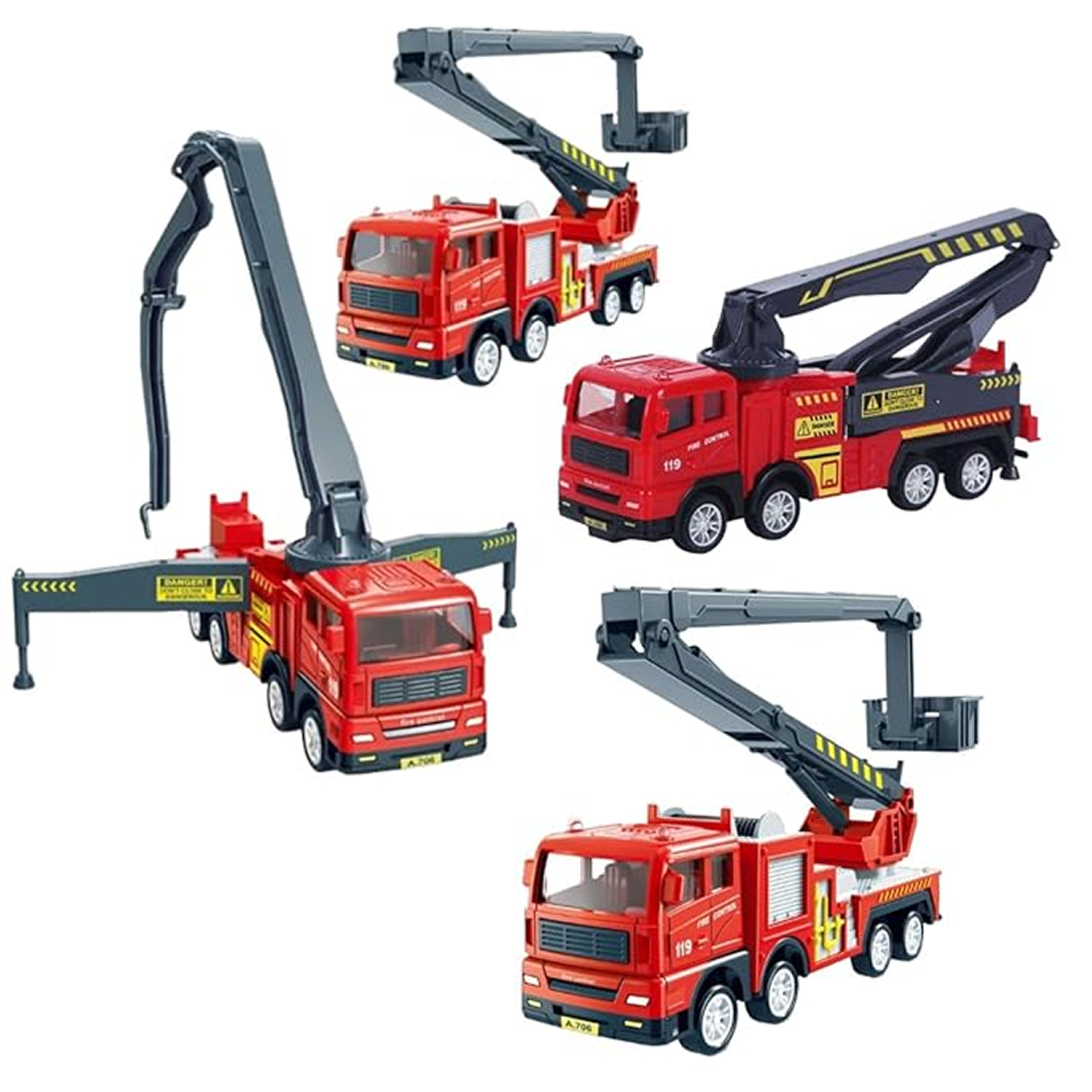 Diecast Fire Truck Toy - KidzlyKids