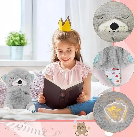 Teddy Bear Sleep Buddy - Breathing Movements & Music, Plush Slumber Teddy Cuddle Toy for Babies with Light/Soft Toys for Kids My Store