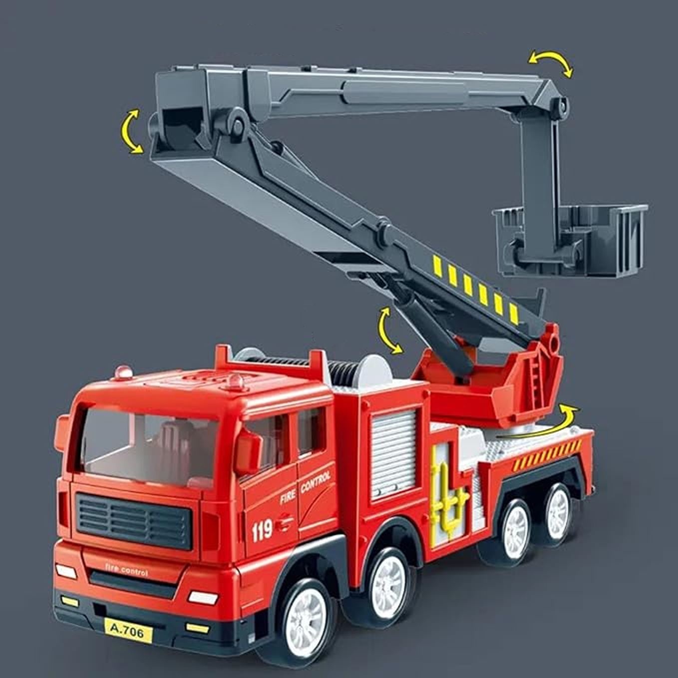 Diecast Fire Truck Toy - KidzlyKids