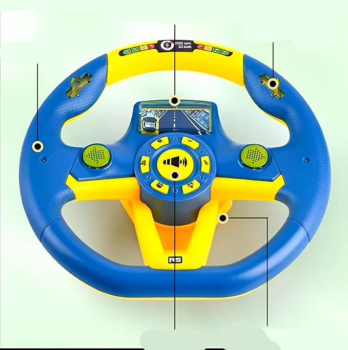 Simulation Driving Steering Wheel Toy Pretend Driving Toy Portable Driving Controller KidzlyKids
