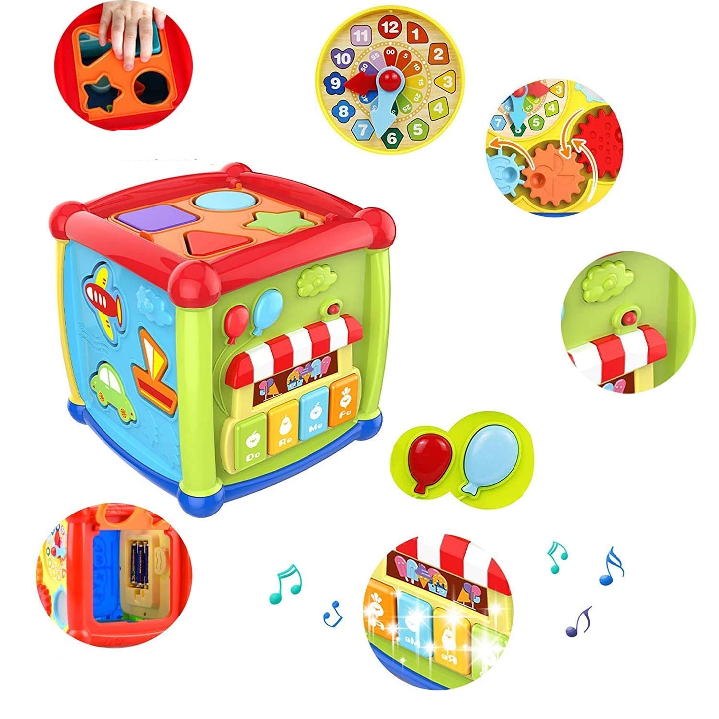 Learning Activity Cube – Multi-Functional Educational Toy for Toddlers KidzlyKids
