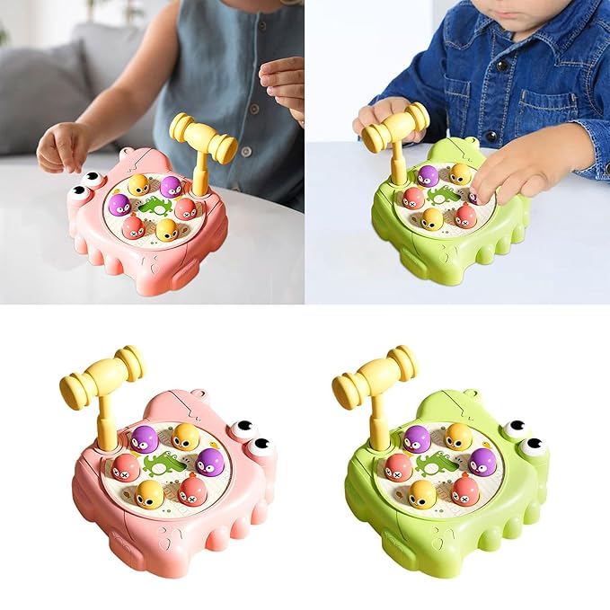 Whack-a-Hamster Game – Educational Toy with Mallet for Kids KidzlyKids