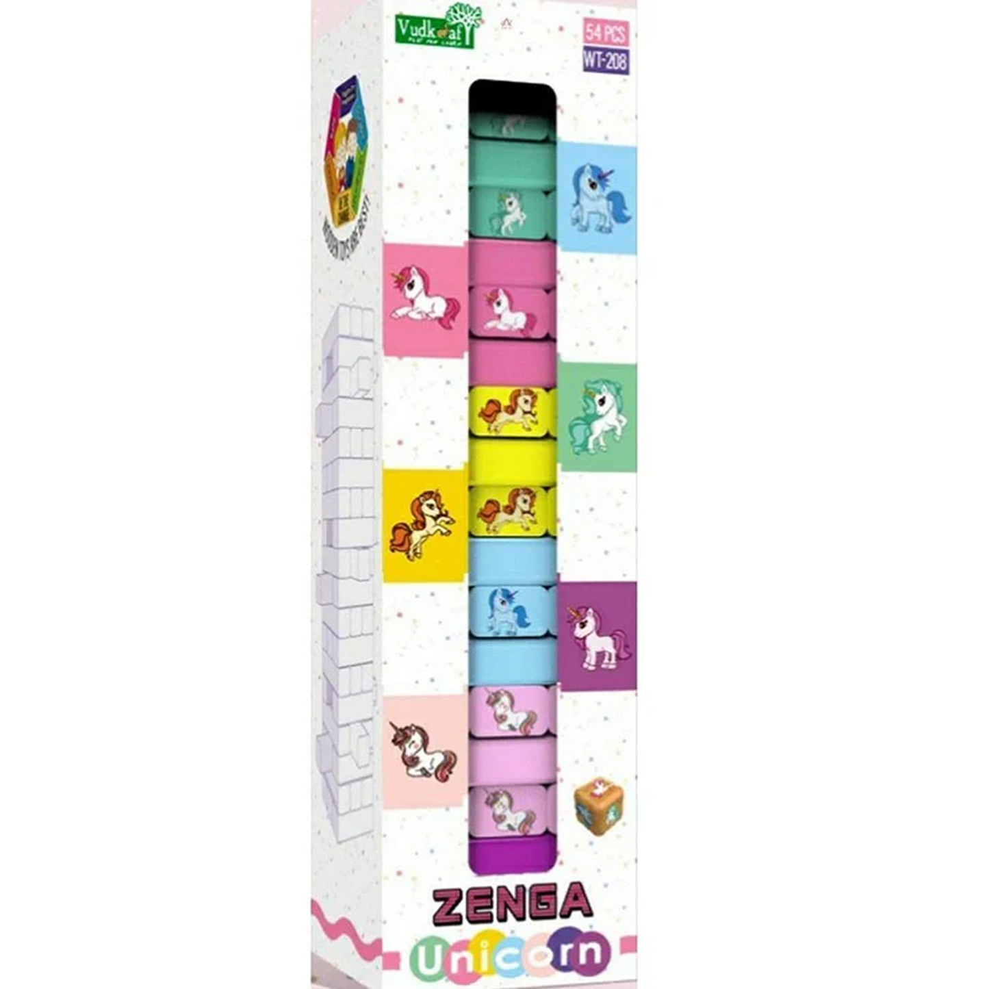 Unicorn Stacking Blocks – 54 Pcs - KidzlyKids