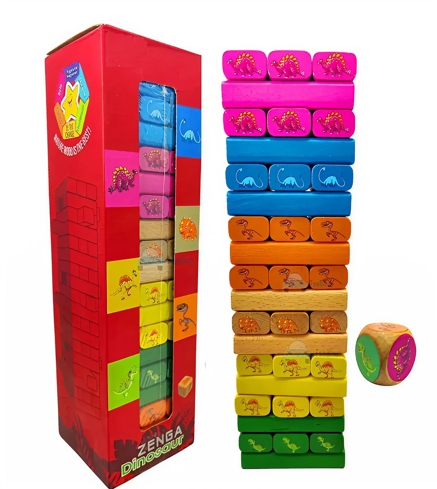 Dino Zenga Blocks – 54 Pcs - KidzlyKids