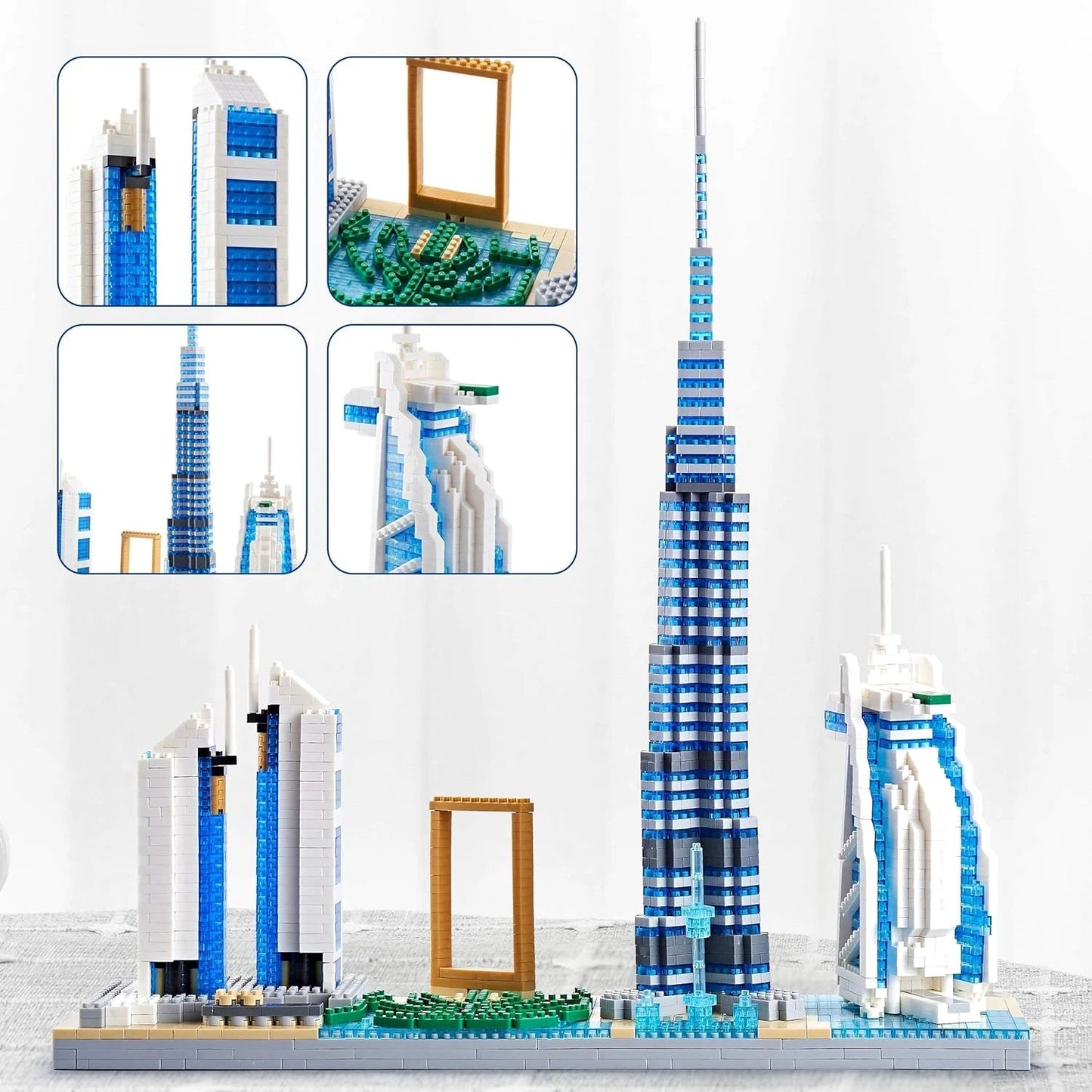 Dubai Skyline Architecture Model – Micro Building Blocks Set KidzlyKids