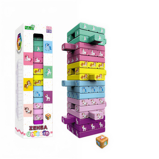 Unicorn Stacking Blocks – 54 Pcs - KidzlyKids