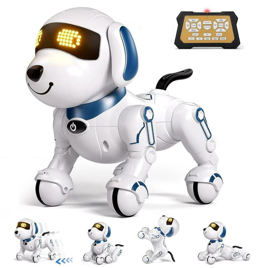 Smart RC Robot Dog – Interactive, Programmable Toy with Sound & LED Eyes KidzlyKids