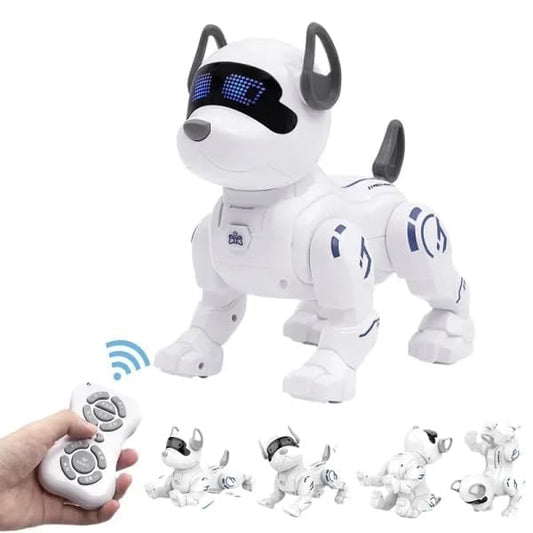 Interactive RC Robot Dog – Smart, Programmable Toy with Sound & LED Eyes KidzlyKids