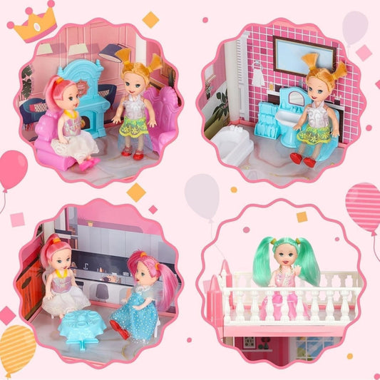 Barbie Dollhouse – 2-Story Playhouse with Dolls, Furniture & Accessories for Girls (Ages 3–8) KidzlyKids